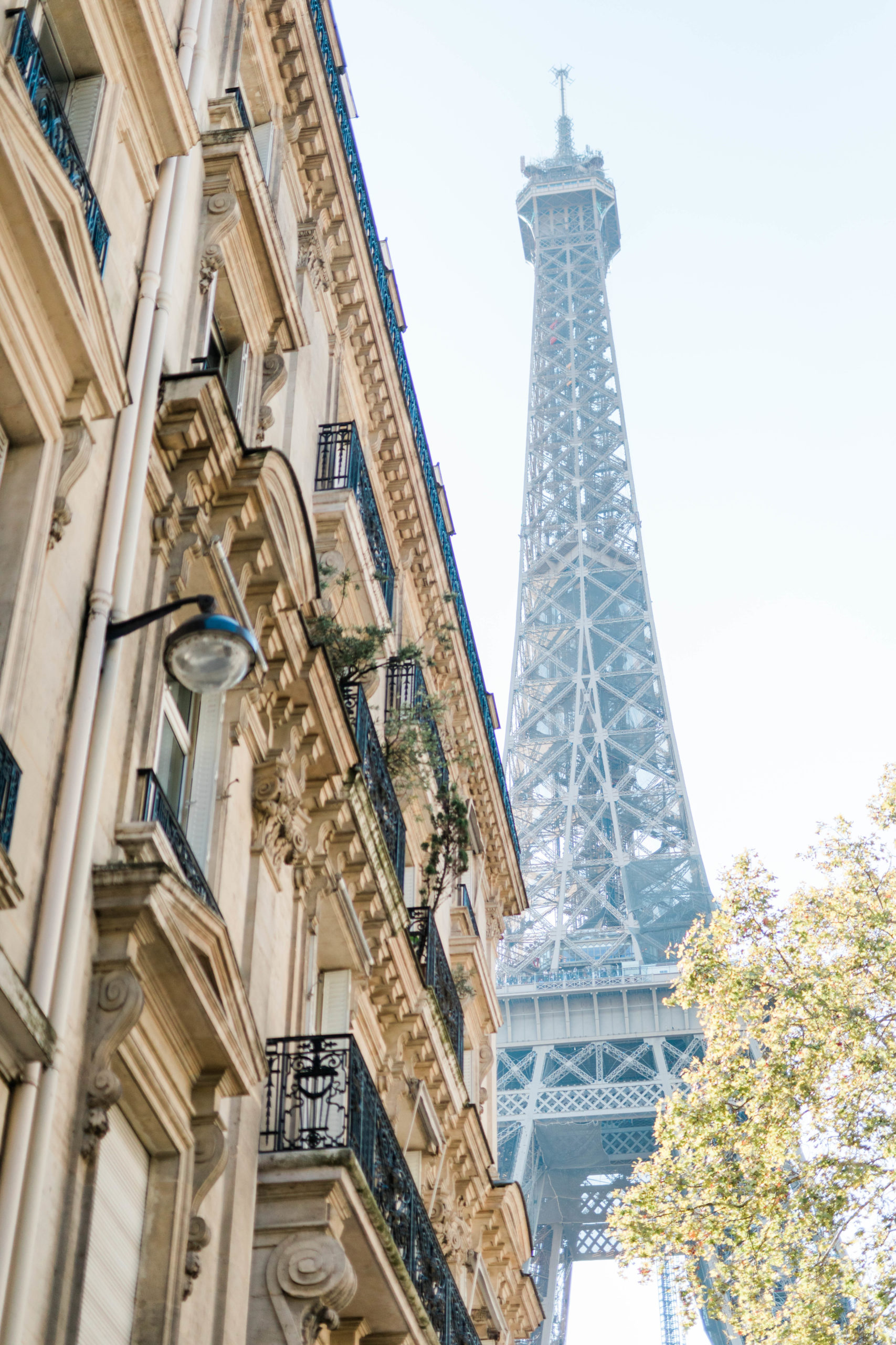 destination engagement session in Paris with a shot of the Eiffel Tower