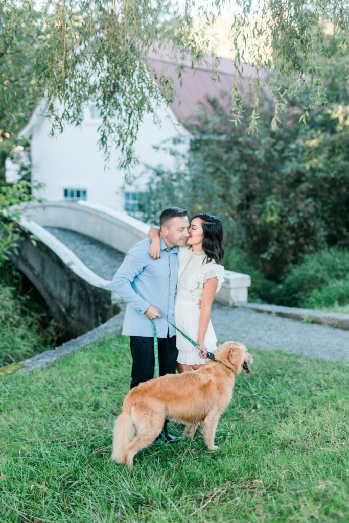 Boise wedding photographer captures pets in engagement session