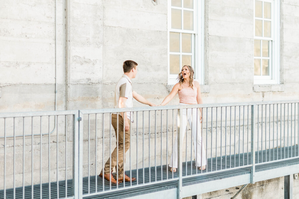 Boise wedding photographer captures couple dancing together 